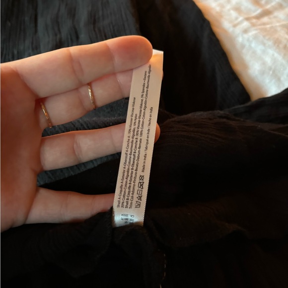 Free People Ling Black Lacy Dress - Picture 4 of 6